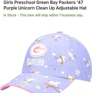 '47 Lavender Unicorn Kids' Cap Green bay Packers